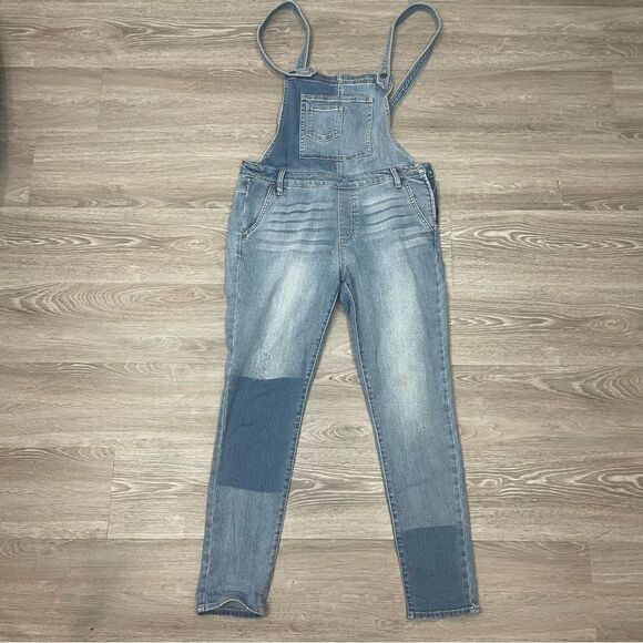 Miss Me Bib Jean Overalls Ankle Skinny Large L - Picture 2 of 13
